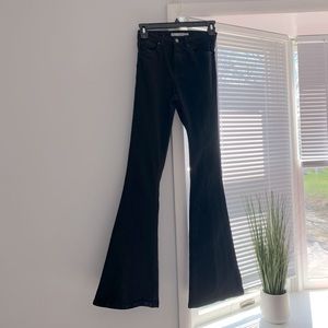TopShop Black Flare Jeans